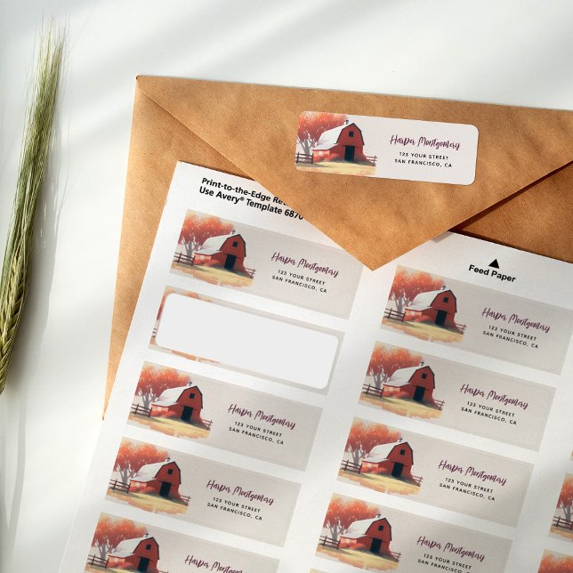 Étiquette Animaux de ferme Anniversaire de fête Adresse de r (Créateur téléchargé)