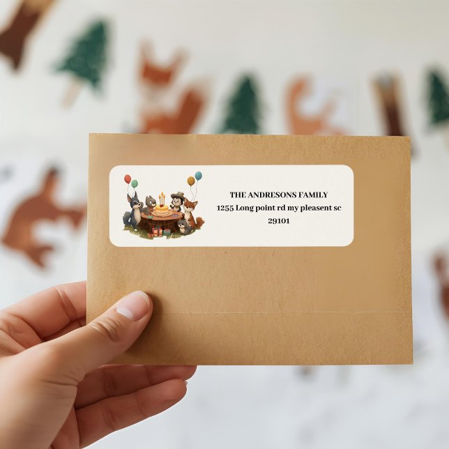 Étiquette "Animaux des bois (Créateur téléchargé)