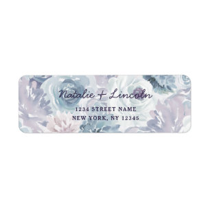 Étiquette Annabelle Vintage Floral Mariage Adresse de retour