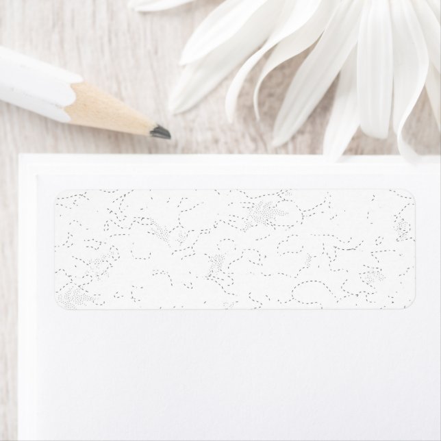 Étiquette Annonce de remise de diplôme élégante en blanc (En situation)