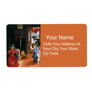 Étiquette ANNONCE RECANATI par Lorenzo Lotto