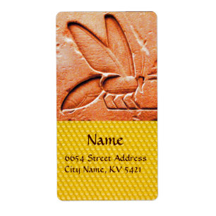 ÉTIQUETTE ANTIQUE EGYPTIENNE HONEY BEE BEEKEEPER