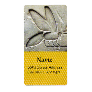 ÉTIQUETTE ANTIQUE EGYPTIENNE HONEY BEE BEEKEEPER