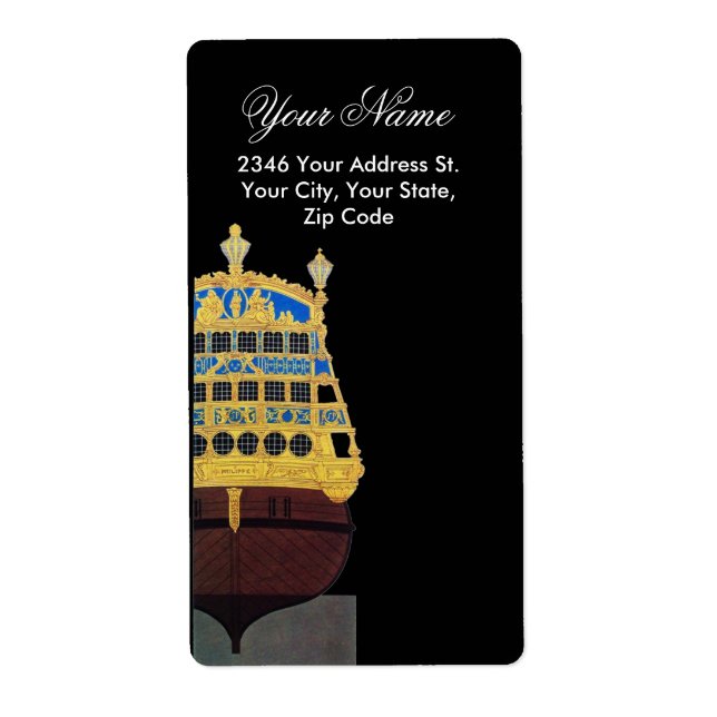 ÉTIQUETTE ANTIQUE GALLEON (Devant)