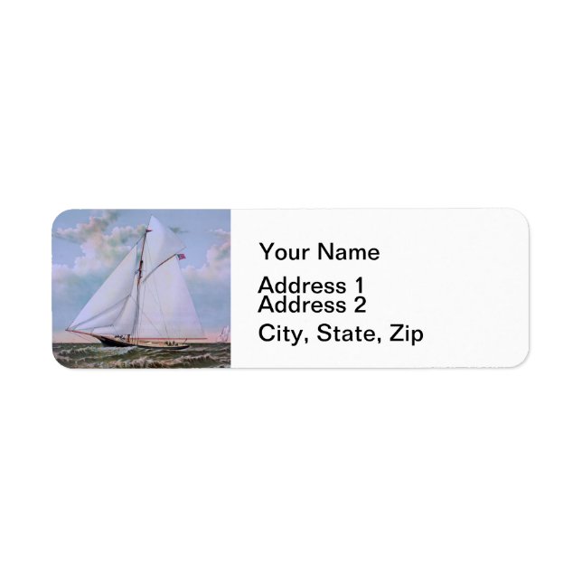 Étiquette Antique voilier Slot Yacht Voilier Ocean (Devant)
