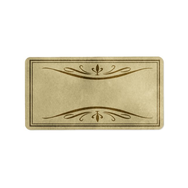 Étiquette Apothécaire moyen (Devant)