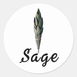 Étiquette apothecaire Vintage Sage Smudge Protecti