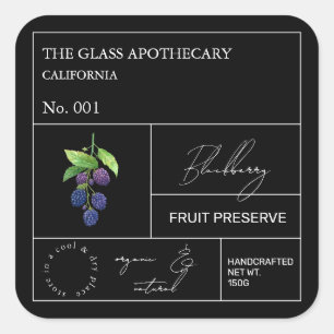 Étiquette Apothecary Blackberry