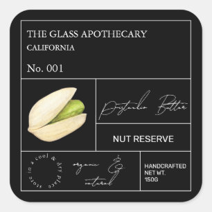 Étiquette Apothecary Pistachio