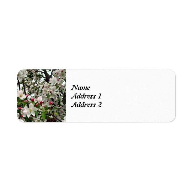 Étiquette Apple Tree in Bloom Enregistrer la date (Devant)