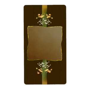 Étiquette appothécaire des postes Brown