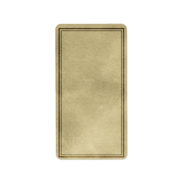 Étiquette appothécaire vertical moyen (Devant)