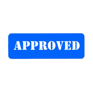 ÉTIQUETTE APPROUVÉ