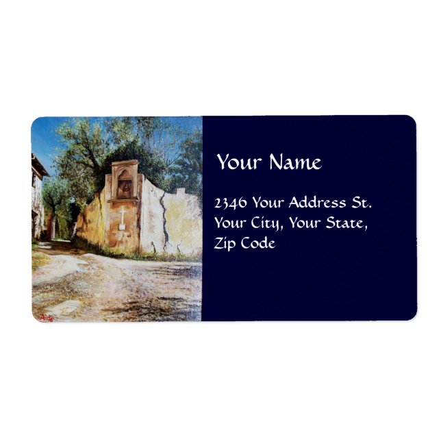 Étiquette APRÈS-MIDI À RIMAGGIO / Vue Toscane (Devant)