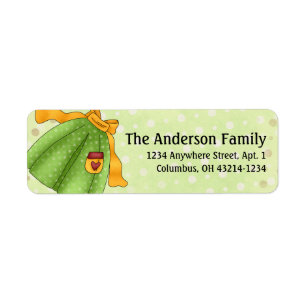 Étiquette Apron Strings Apron d7 Cooking Address Labels