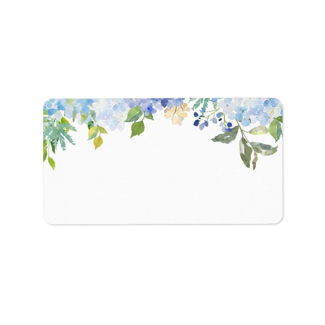 Étiquette Aquarelle Carolina Bloom | Adresse vide (Devant)