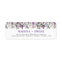 Aquarelle Plum et Lilac Flower