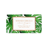 Aquarelle Tropical Monstera Feuille Motif II