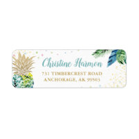 Aquarelle Tropical Pineappal Beach Adresse de reto