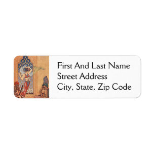 Étiquette Arabian Nights Exotic Belly Dancer avec Écharpes