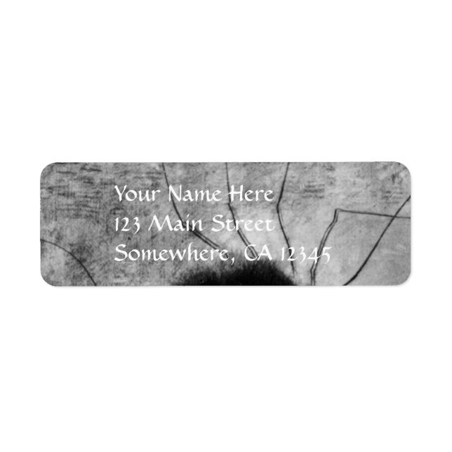 Étiquette Araignée souriante par Odilon Redon, Halloween Vin (Devant)