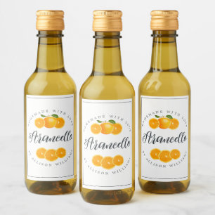 Étiquette Arancello sur mesure