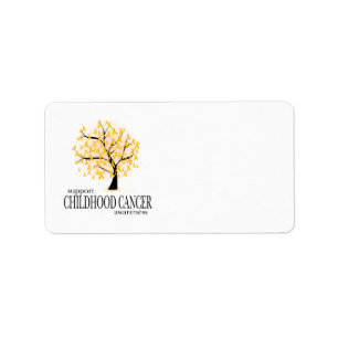 Étiquette Arbre de Cancer d'enfance