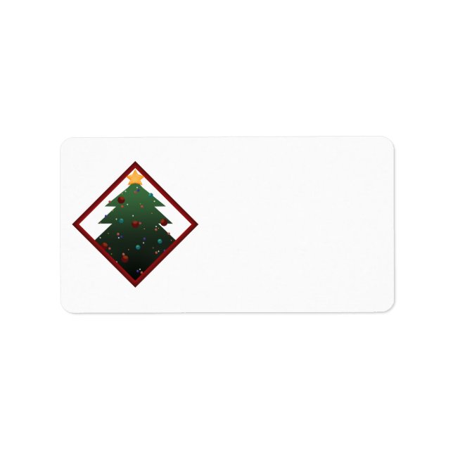 Étiquette Arbre de Noël (Devant)