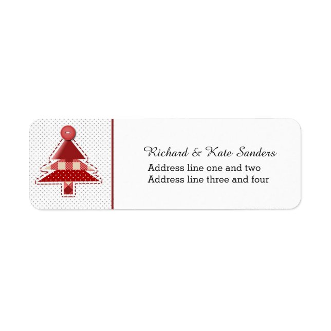 Étiquette Arbre de Noël (Devant)