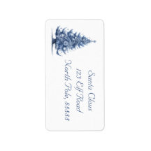 Arbre de Noël personnalisé bleu et blanc de Delft 