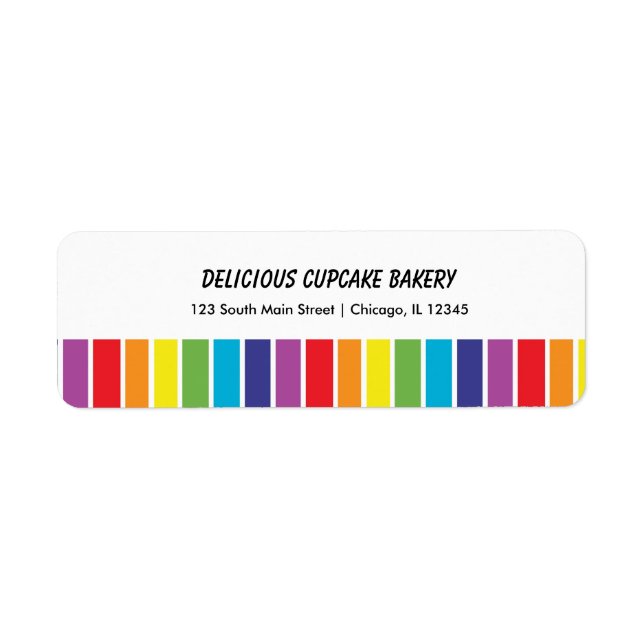 Étiquette Arcs-en-ciel (Devant)