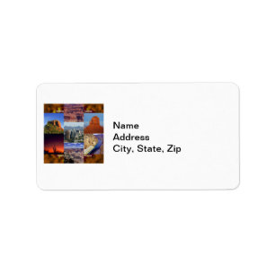 Étiquette Arizona Desert Collage