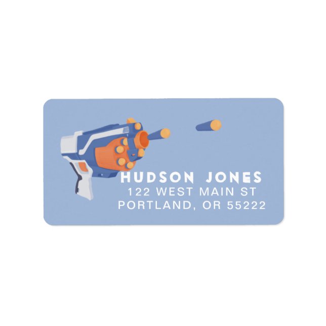 Étiquette Arme à fléchettes en mousse conception personnalis (Devant)