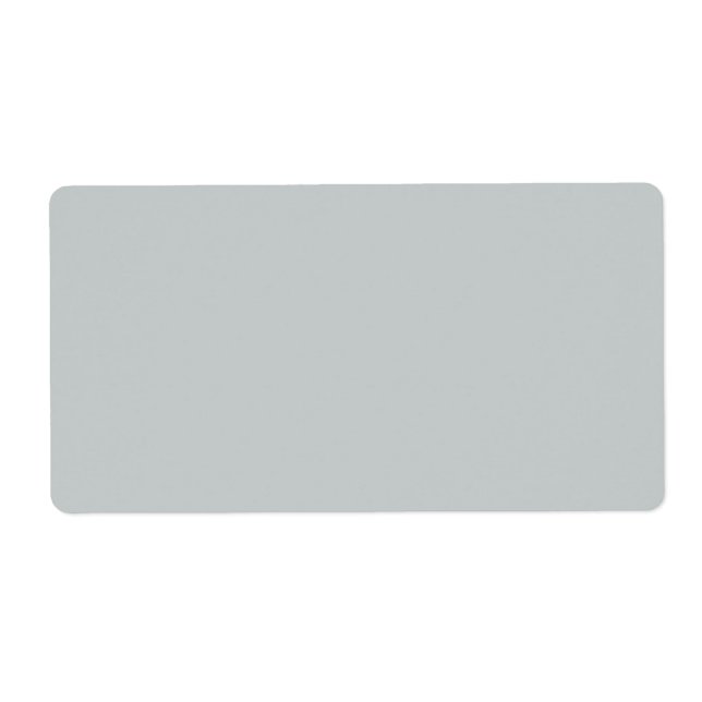 Étiquette Arrière - plan couleur gris glacier (Devant)