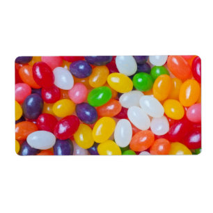 Étiquette Arrière - plan de bonbons mous - dragées à la