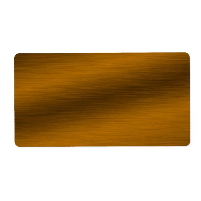 Étiquette Arrière - plan de bronze brossé (Devant)