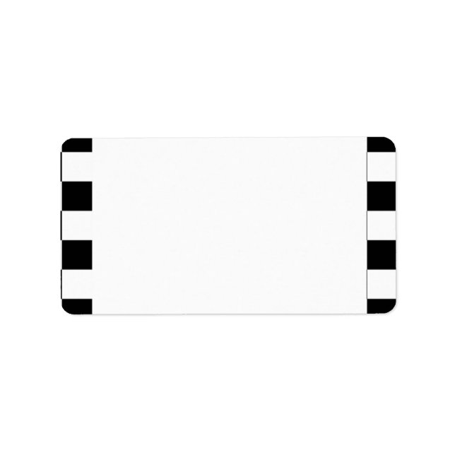 Étiquette Arrière - plan de tableau de bord noir et blanc (Devant)