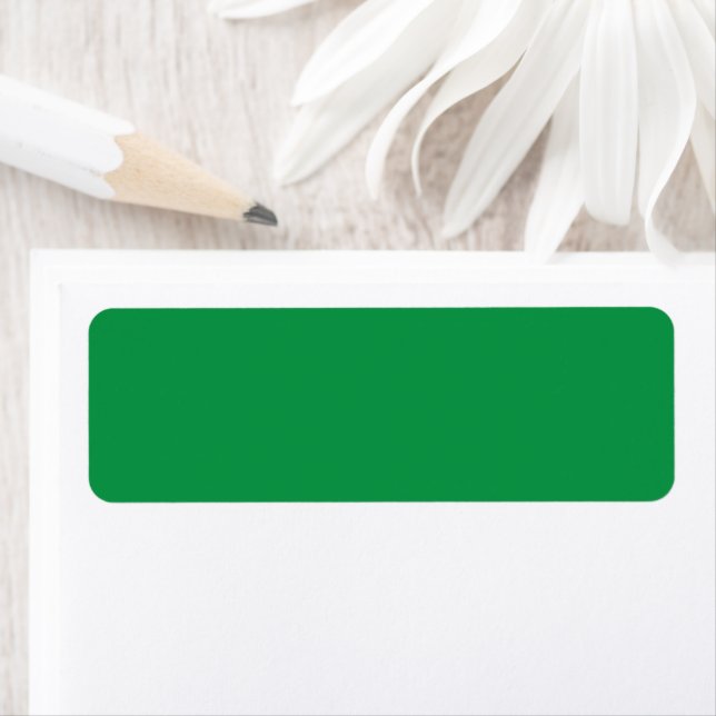 Étiquette Arrière - plan vert avec bordure blanche pour Aest (En situation)