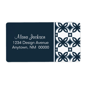 Étiquette Art Deco Blooms Shipping Labels