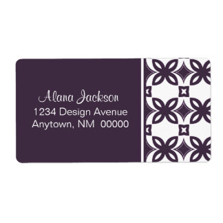 Étiquette Art Deco Blooms Shipping Labels