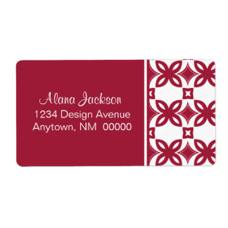 Étiquette Art Deco Blooms Shipping Labels
