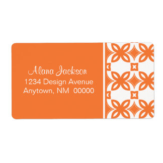 Étiquette Art Deco Blooms Shipping Labels