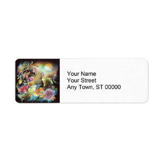 Étiquette Art du jardin floral nocturne