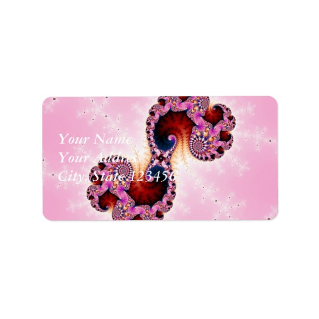 Étiquette Art fractal Gemini (Devant)