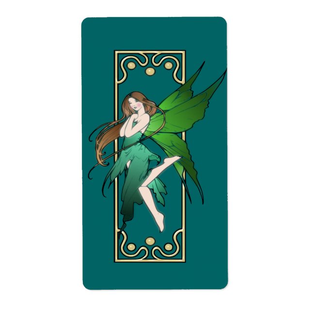 Étiquette Art Nouveau Fée (Devant)