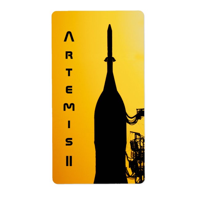 Étiquette Artemis II vers la plateforme de lancement (Devant)