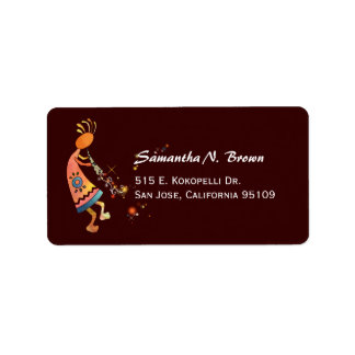 Étiquette Artisan Arizona Kokopelli Mignonne Adresse