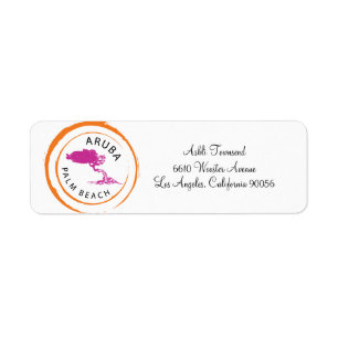 Étiquette Aruba Divi Divi Tree Adresse de retour
