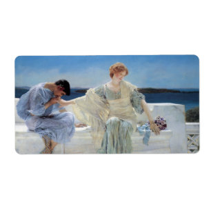 Étiquette Ask Me No More par Sir Lawrence Alma Tadema