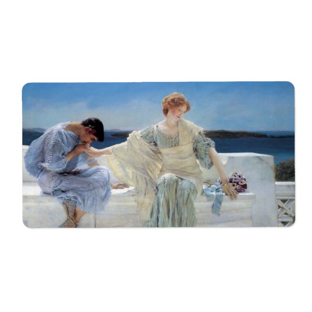 Étiquette Ask Me No More par Sir Lawrence Alma Tadema (Devant)